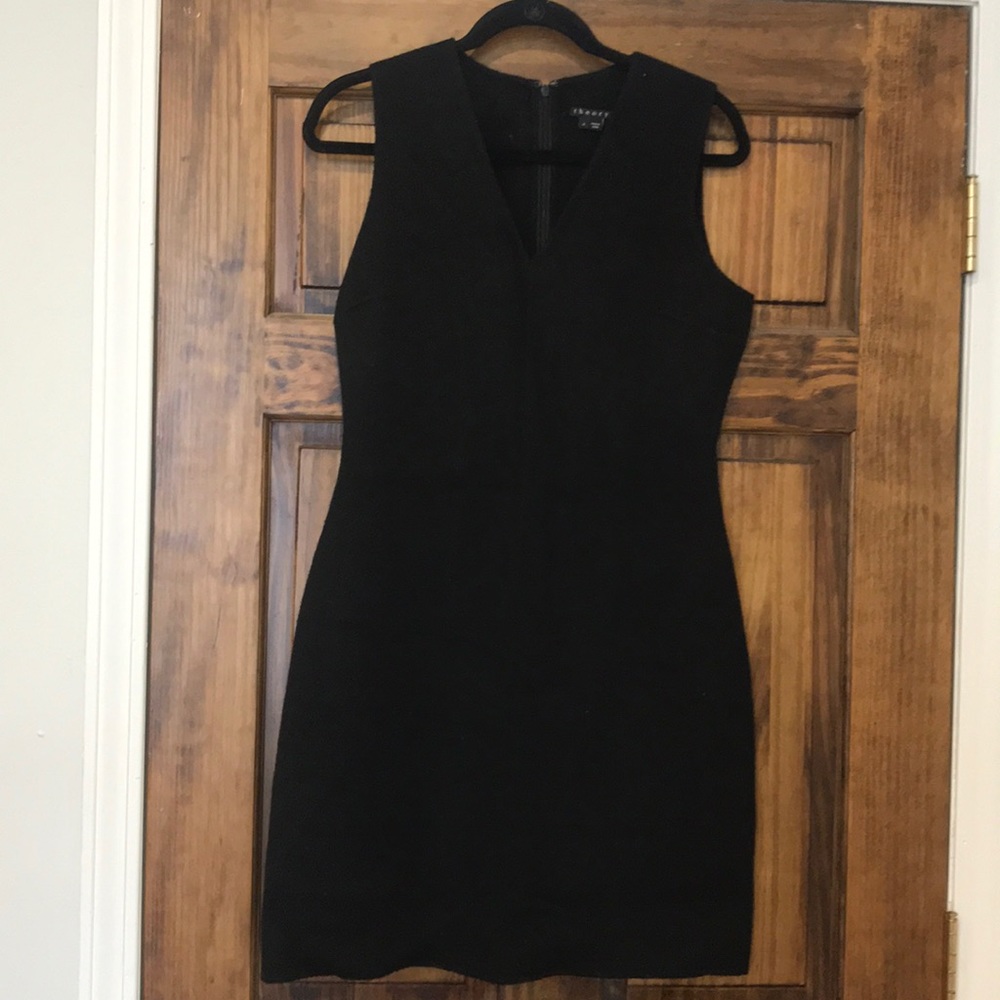 Theory Wool and Cashmere Dress, Black, Size 4